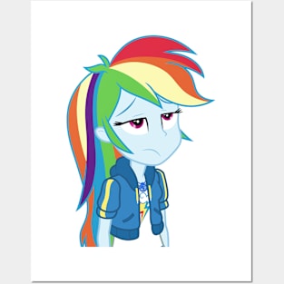 Annoyed Rainbow Dash Posters and Art